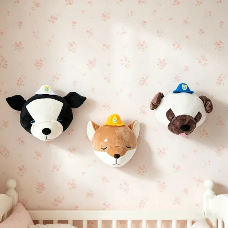 Baby Nursery Hanging Decor - Cabeza de Perro Akita 3D de