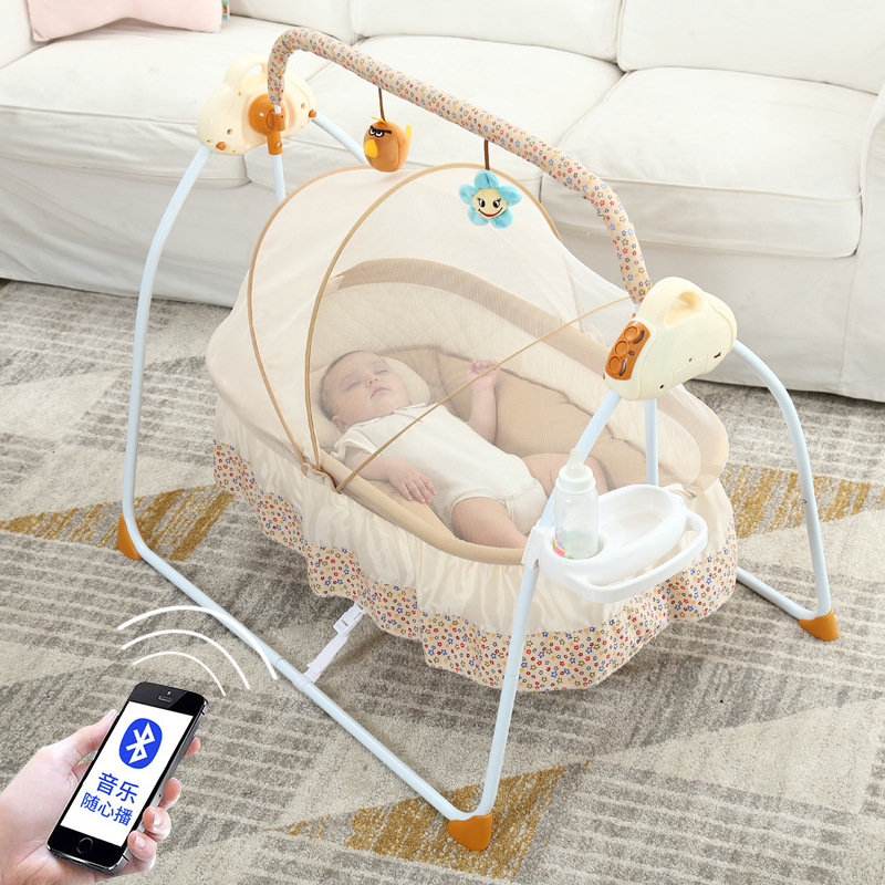 Baby Nursery Hamper - Cuna eléctrica inteligente para bebé, cama