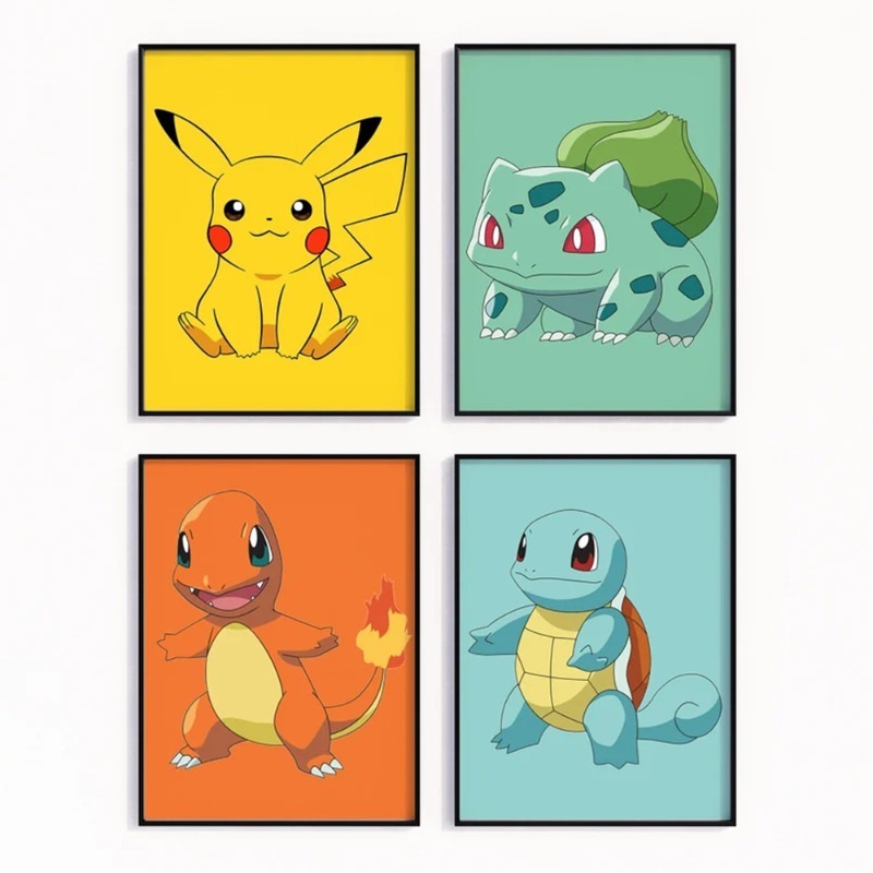 Baby Nursery Hanging Decor - Póster de dibujos animados de Anime,