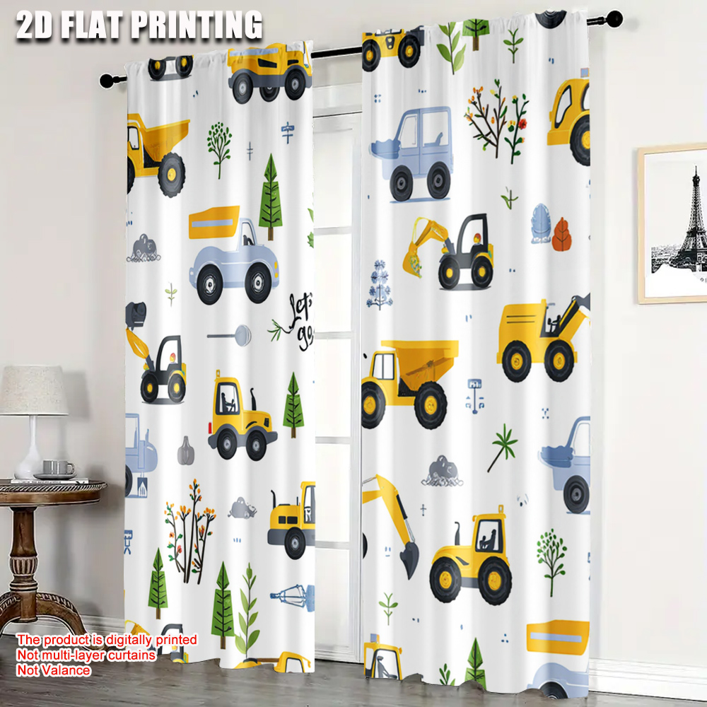 Blackout Curtain Nursery - 2 uds., cortinas contemporáneas con impresión