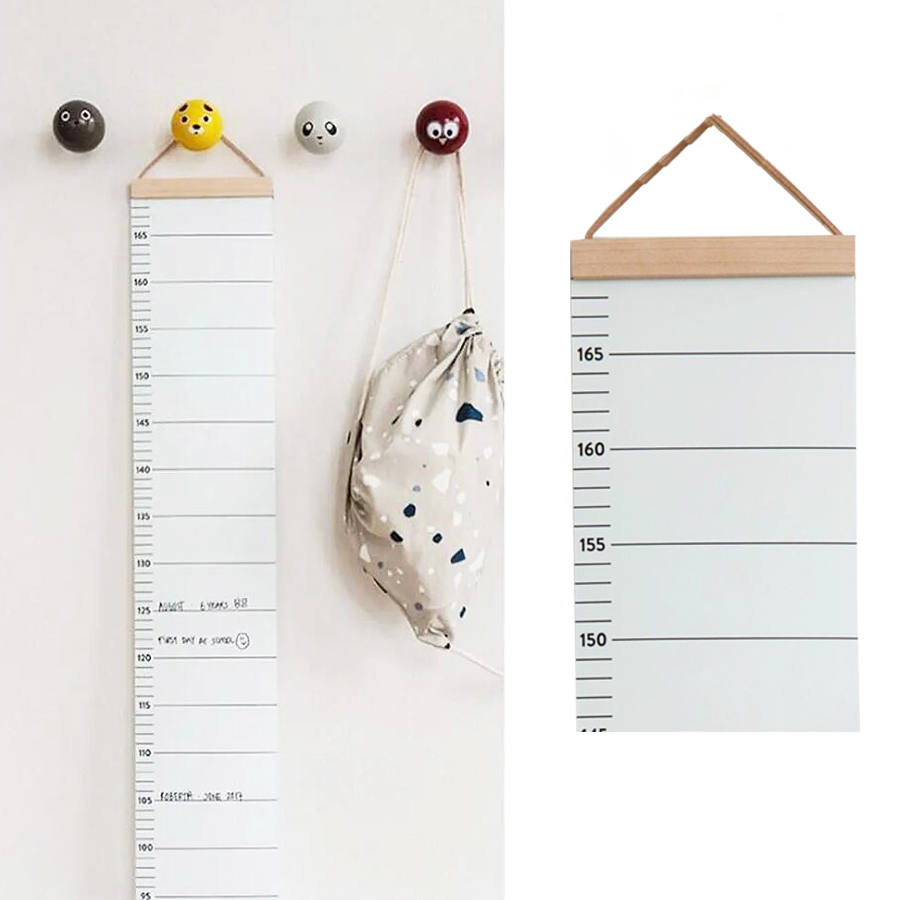Baby Nursery Hanging Decor - Regla de altura nórdica para niños,