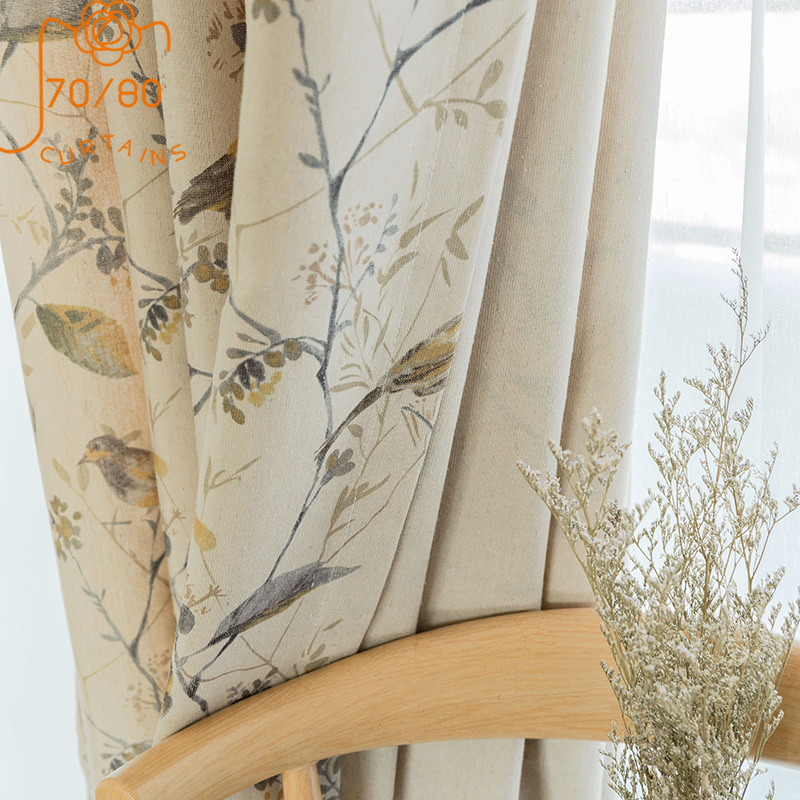 Blackout Curtain Nursery - Cortinas personalizadas de algodón y lino