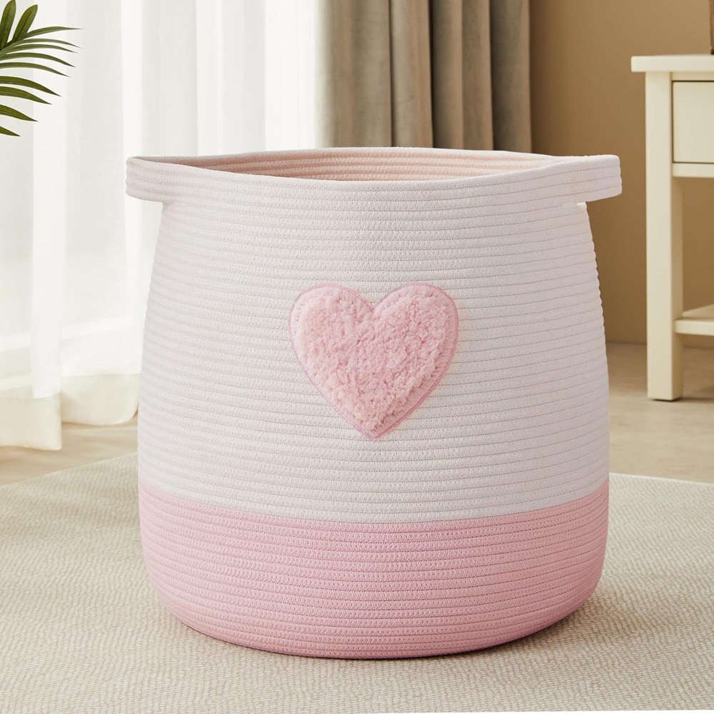 Baby Nursery Hamper - Cesto para la colada rosa para
