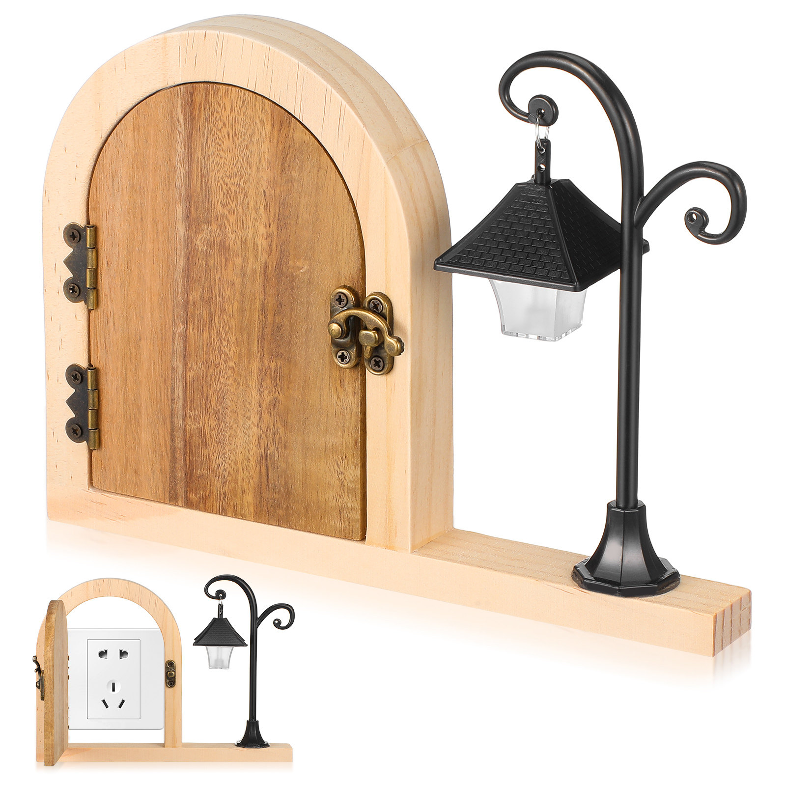 Outlet Cover Childproof - Cubierta de Enchufe de Madera con