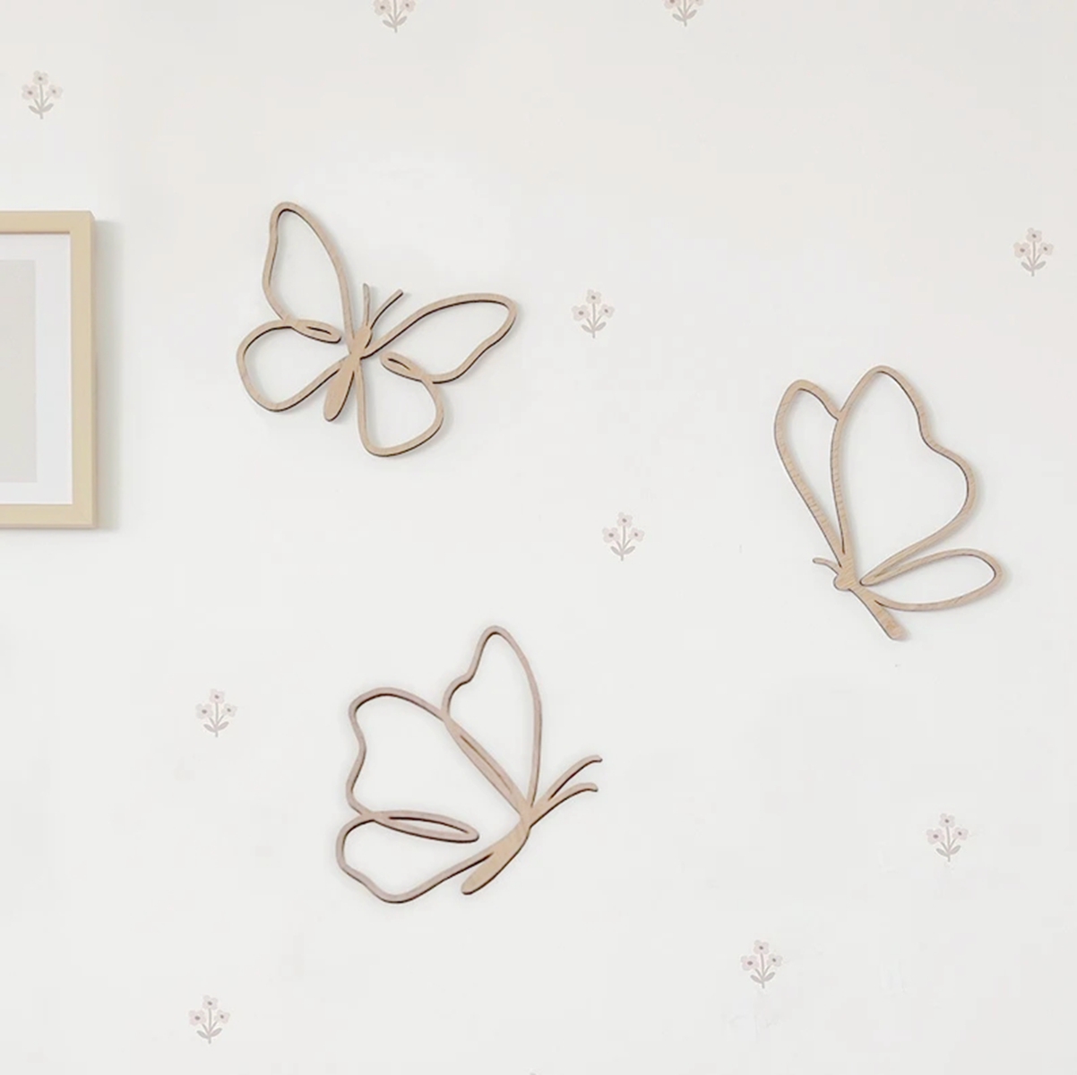 Baby Nursery Letters - Letrero de Mariposas de Madera, Decoración