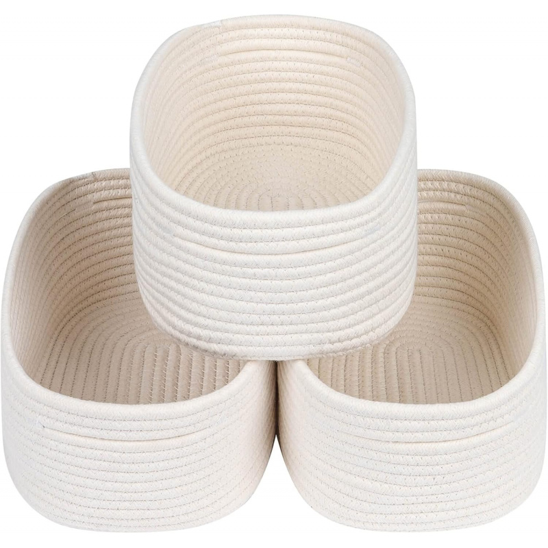 Baby Nursery Closet Organization - Cestas de almacenamiento tejidas pequeñas: contenedores
