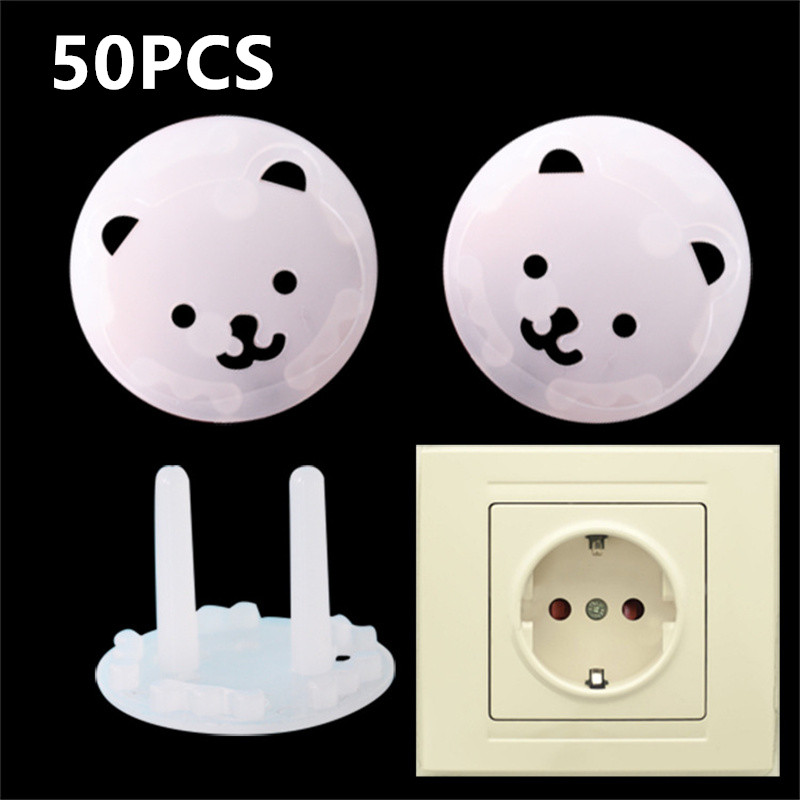 Outlet Cover Childproof - 10/20/50 Uds. Seguridad para bebés toma