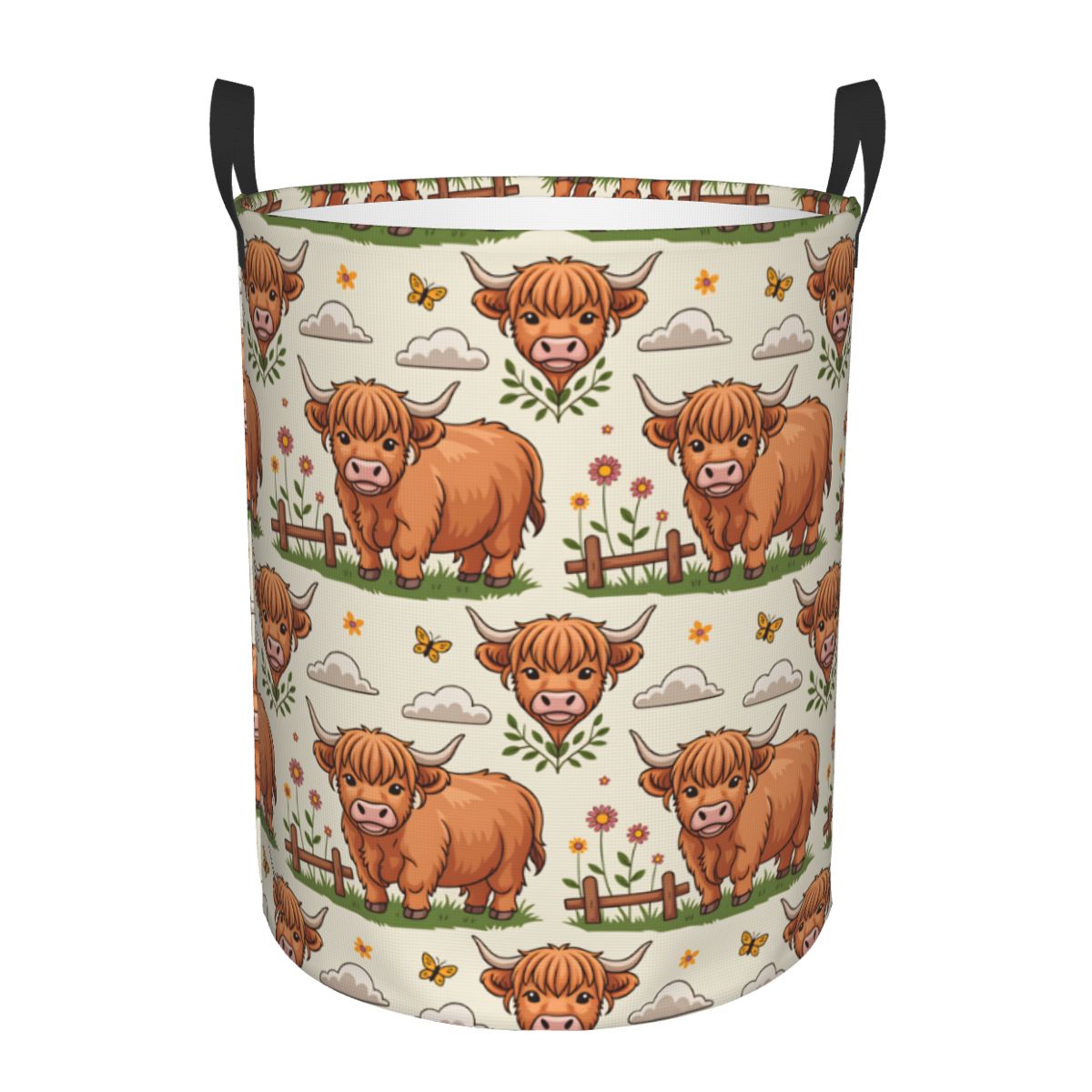Baby Nursery Hamper - Cesto de Ropa Plegable con Diseño