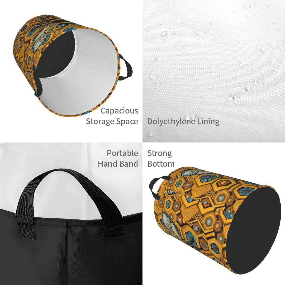Cesta para la colada con estam - Baby Nursery Hamper reseña y precio