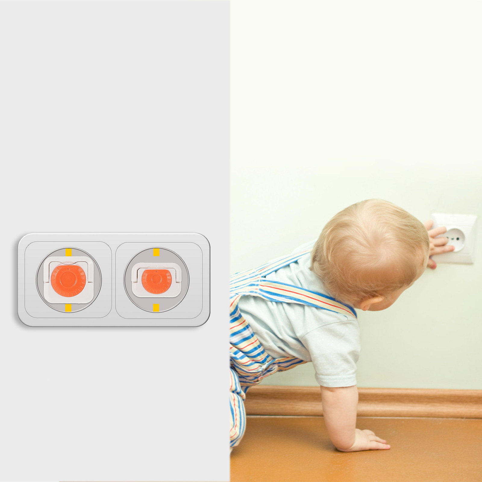 24 Cubiertas de Enchufes Unive - Outlet Cover Childproof reseña y precio