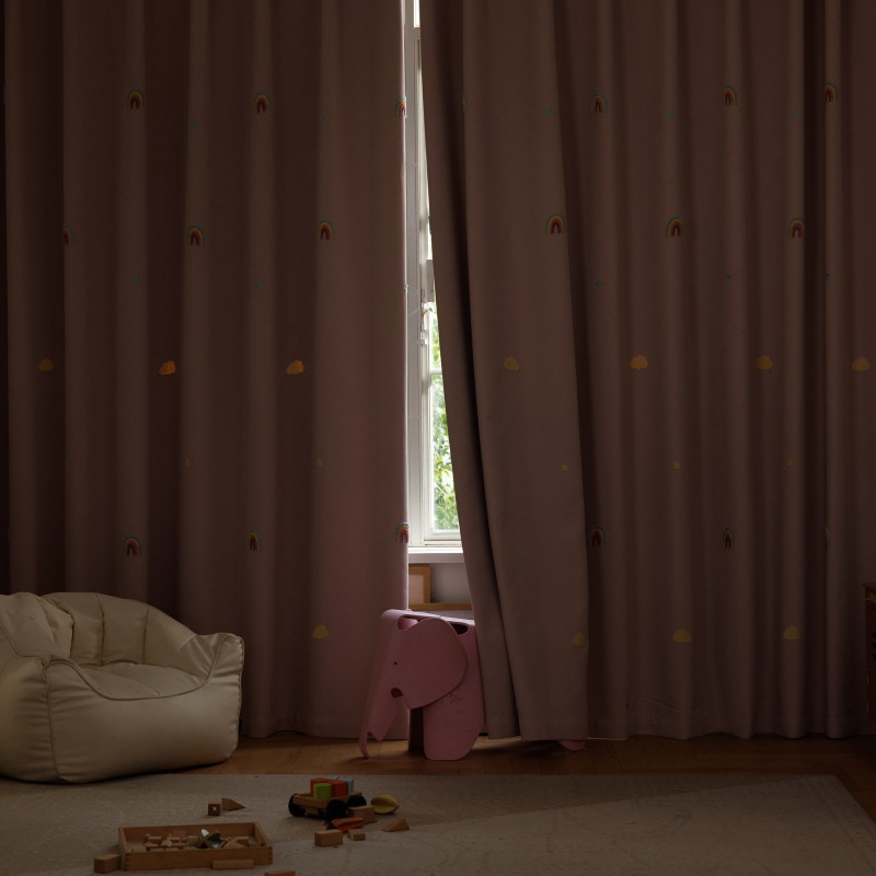 Cortinas coloridas de chenilla - Blackout Curtain Nursery reseña y precio