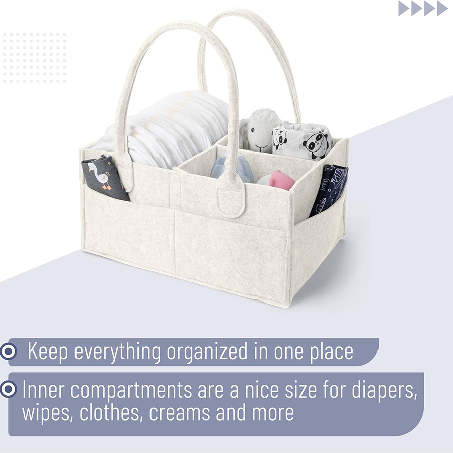 Cesta Organizadora de Fieltro  - Baby Nursery Organiser reseña y precio