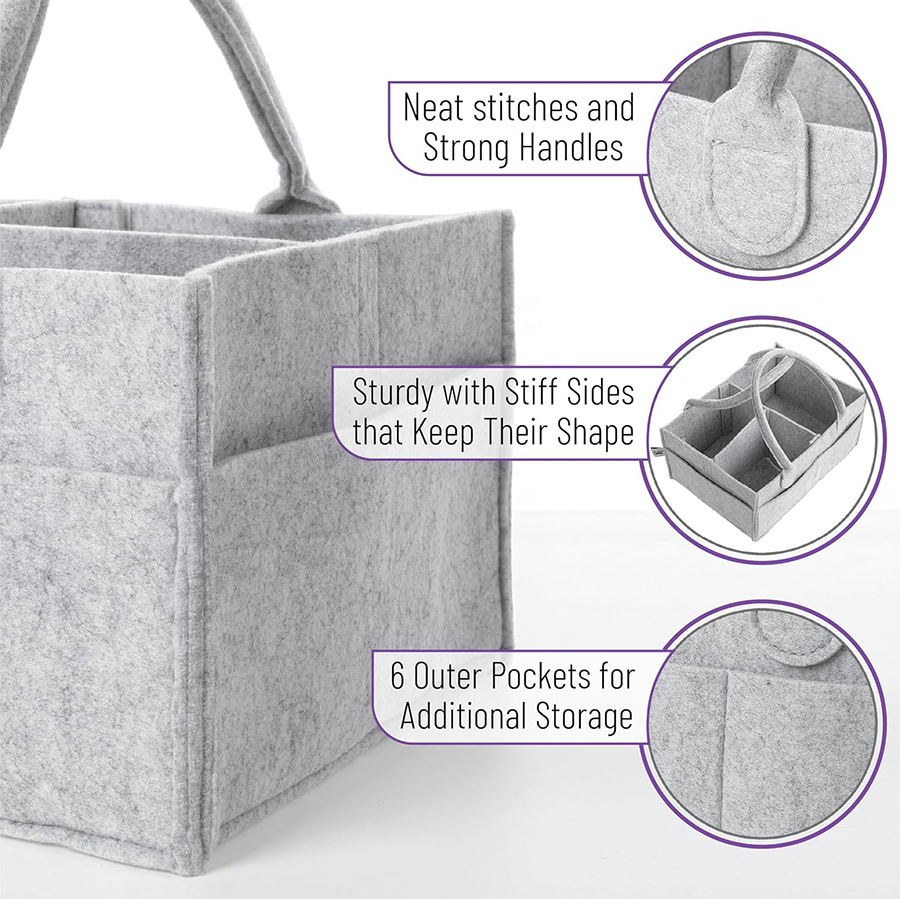 Cesta Organizadora de Fieltro  - Baby Nursery Organiser reseña y precio