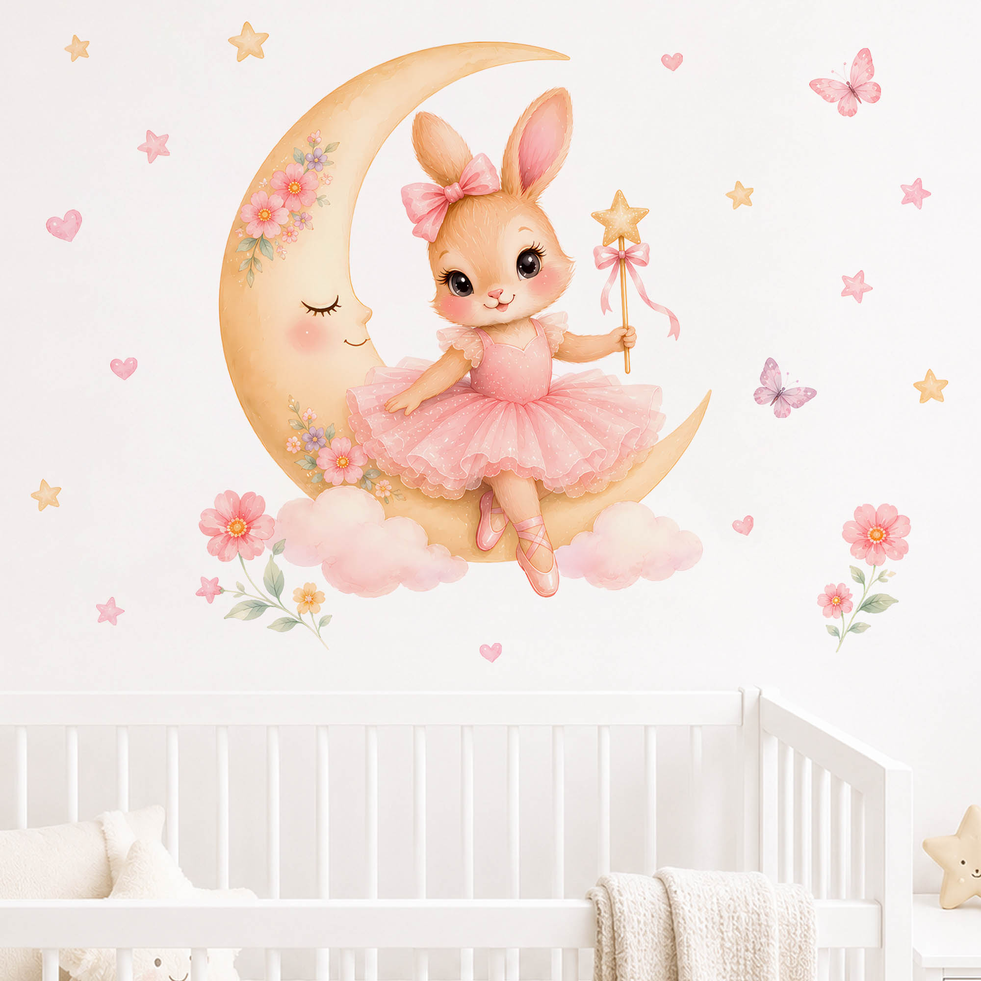 Pegatinas de Pared de Conejita - Baby Nursery Hanging Decor reseña y precio