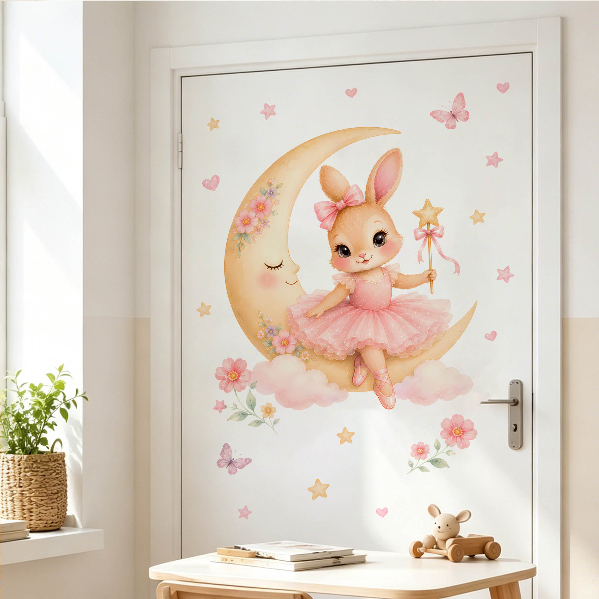 Pegatinas de Pared de Conejita - Baby Nursery Hanging Decor reseña y precio
