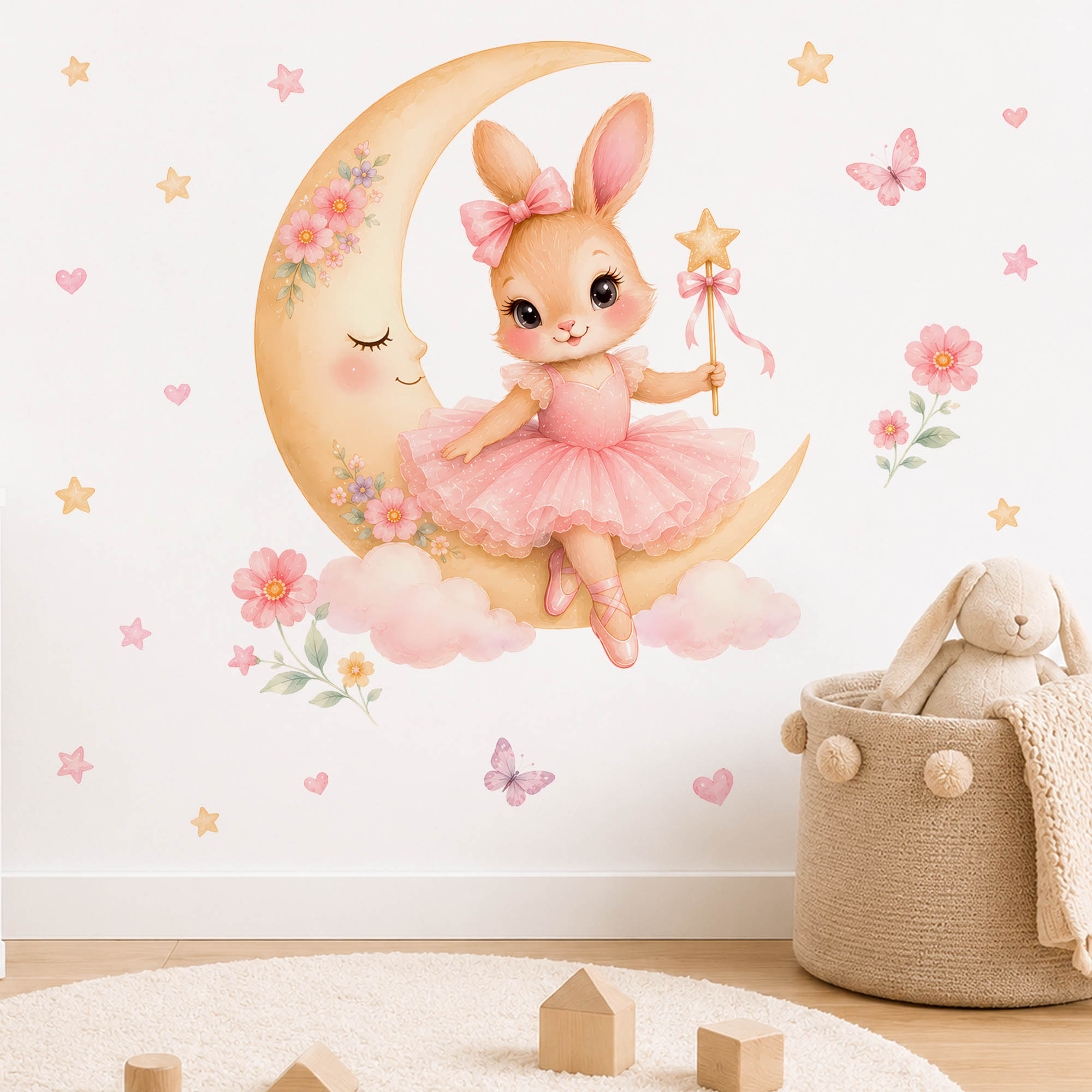Pegatinas de Pared de Conejita - Baby Nursery Hanging Decor reseña y precio