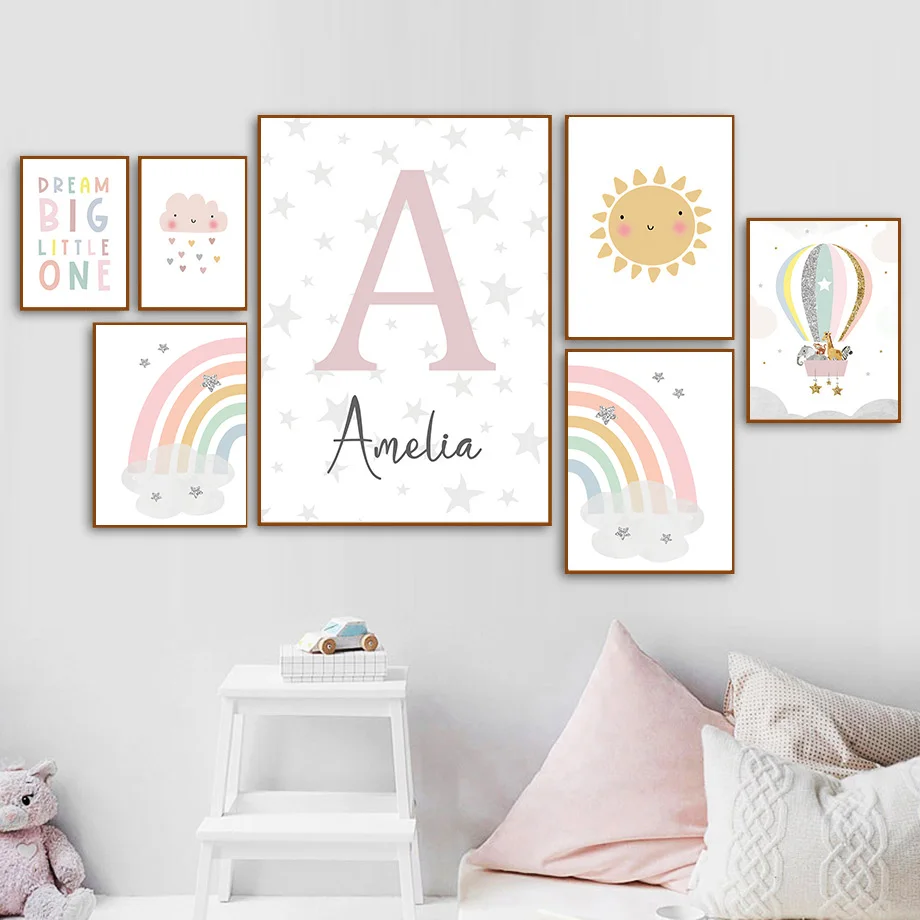 Pósteres nórdicos de jirafa, e - Baby Nursery Hanging Decor reseña y precio