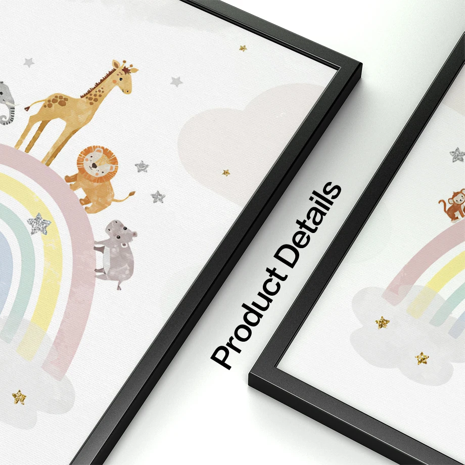 Pósteres nórdicos de jirafa, e - Baby Nursery Hanging Decor reseña y precio