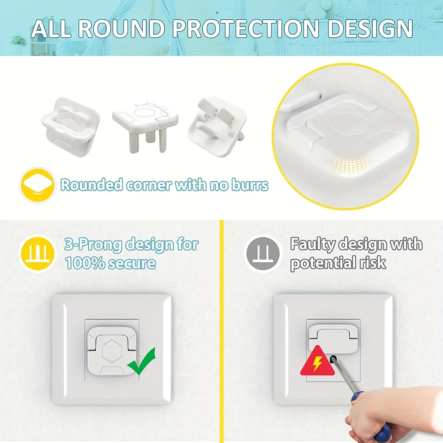 1-20 protectores de enchufes a - Outlet Cover Childproof reseña y precio