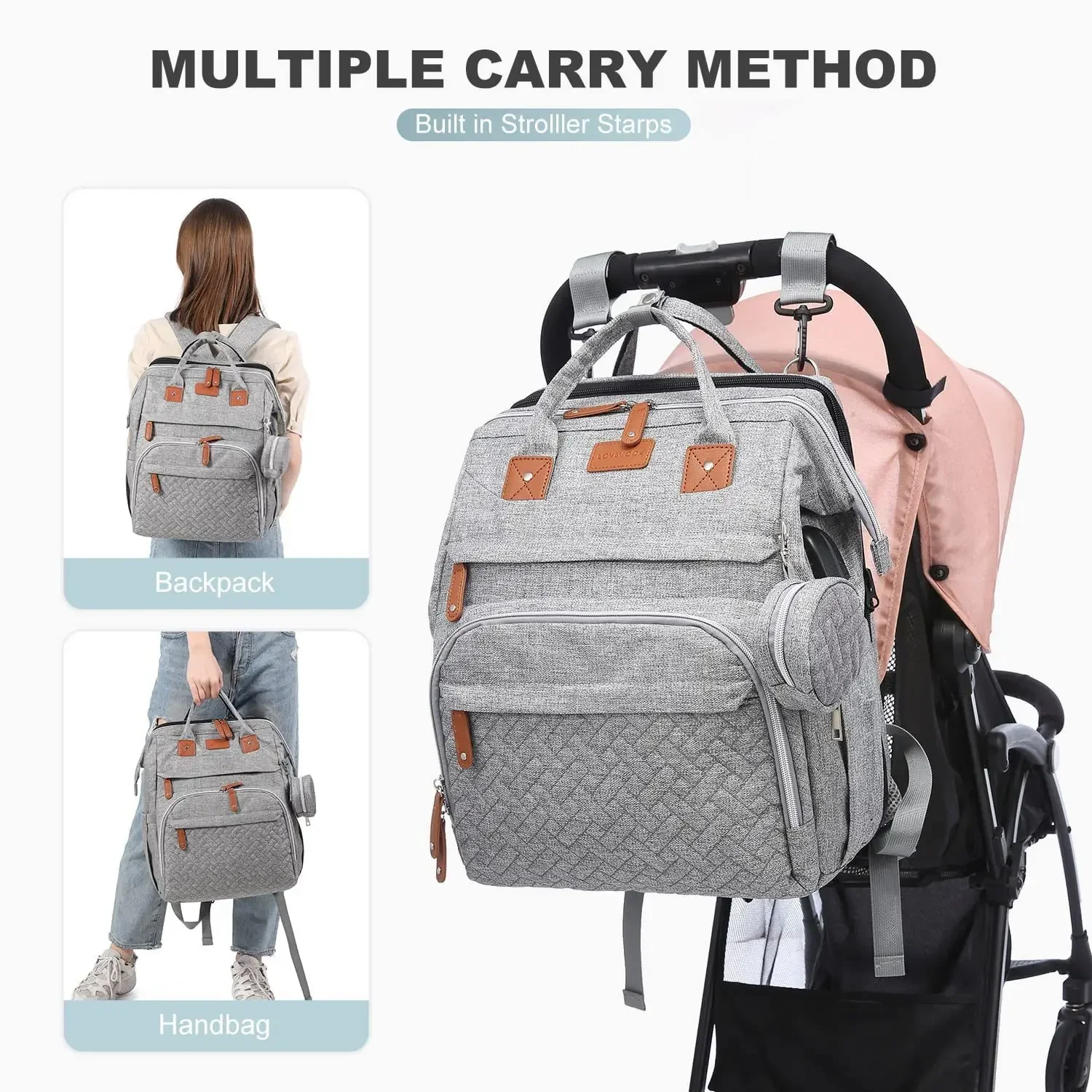 Nuevas bolsas para cambiar pañ - Baby Nursery Hamper reseña y precio