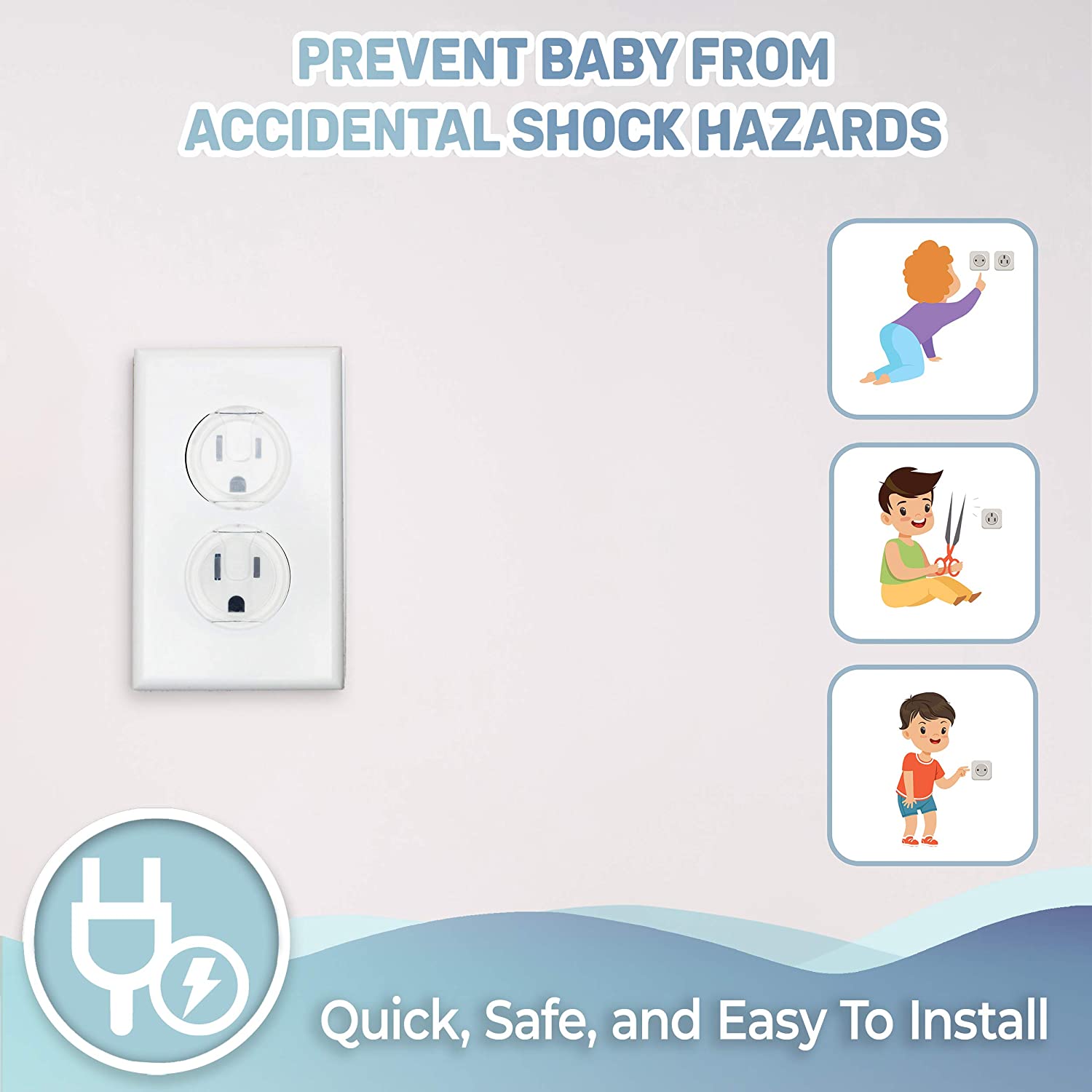 10 Uds. Cubiertas de salida, p - Outlet Cover Childproof reseña y precio