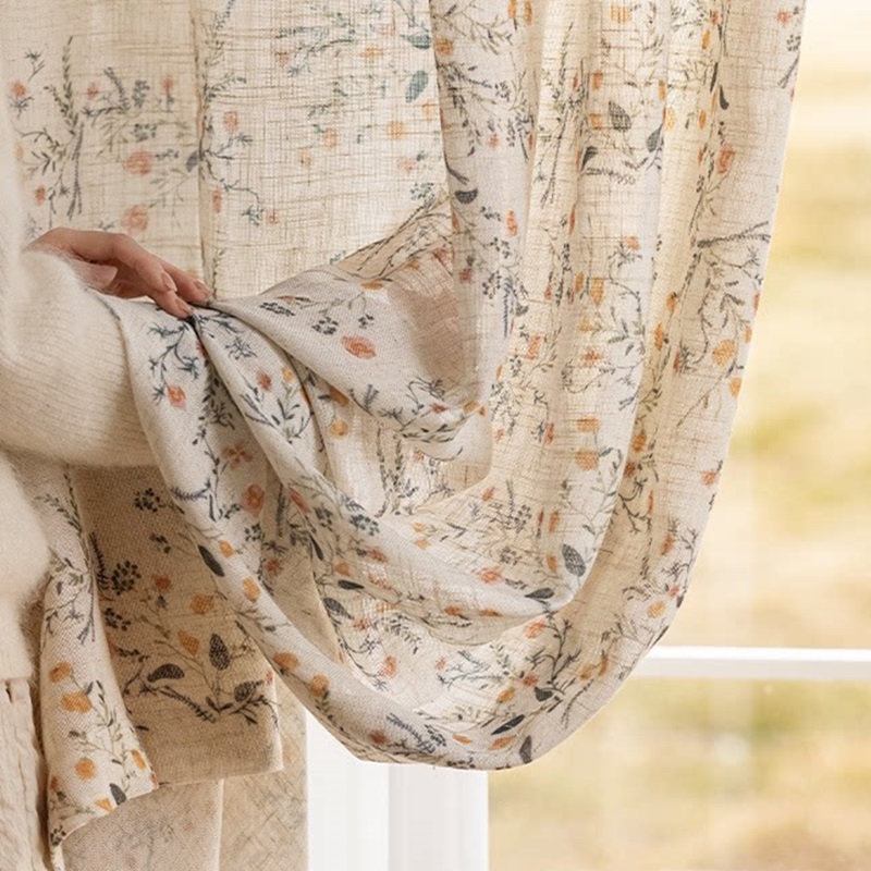Cortinas estampadas de lino y  - Blackout Curtain Nursery reseña y precio