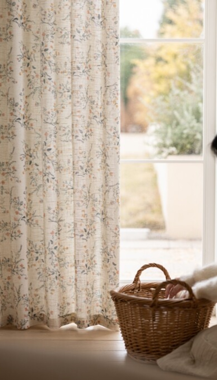 Cortinas estampadas de lino y  - Blackout Curtain Nursery reseña y precio