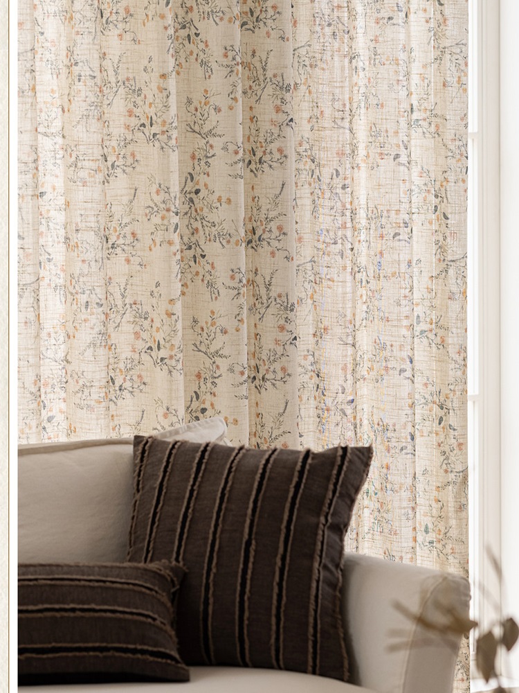 Cortinas estampadas de lino y  - Blackout Curtain Nursery reseña y precio