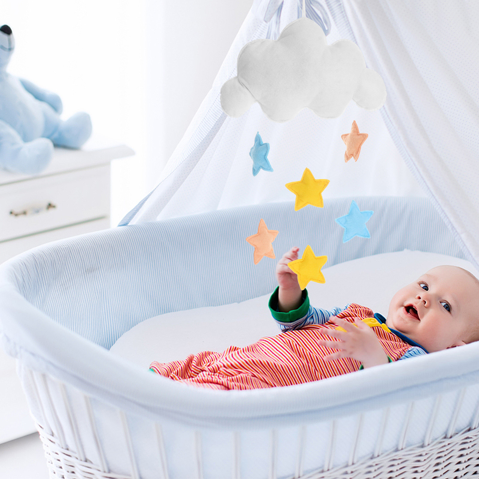 Decoración Colgante de Nubes y - Baby Nursery Hanging Decor reseña y precio