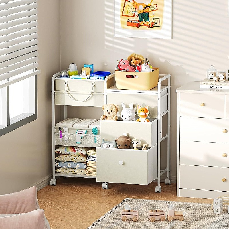 Carrito Organizador de Pañales - Baby Nursery Cart reseña y precio