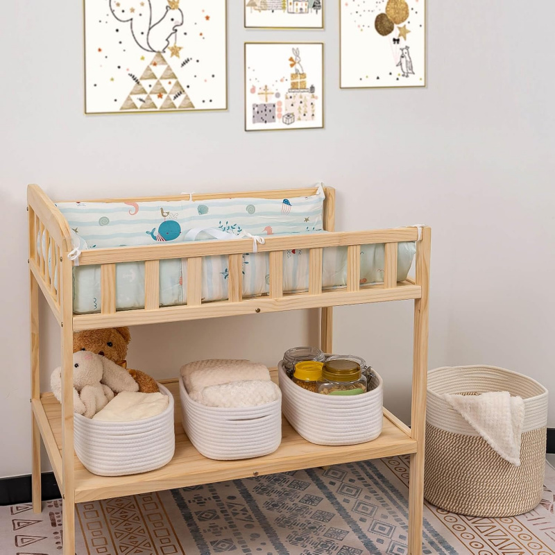 Cestas de almacenamiento tejid - Baby Nursery Closet Organization reseña y precio