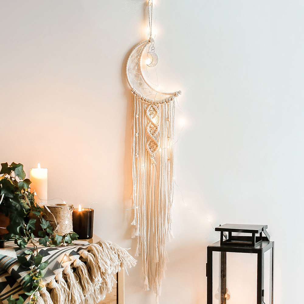 Atrapasueños de macramé, decor - Baby Nursery Hanging Decor reseña y precio