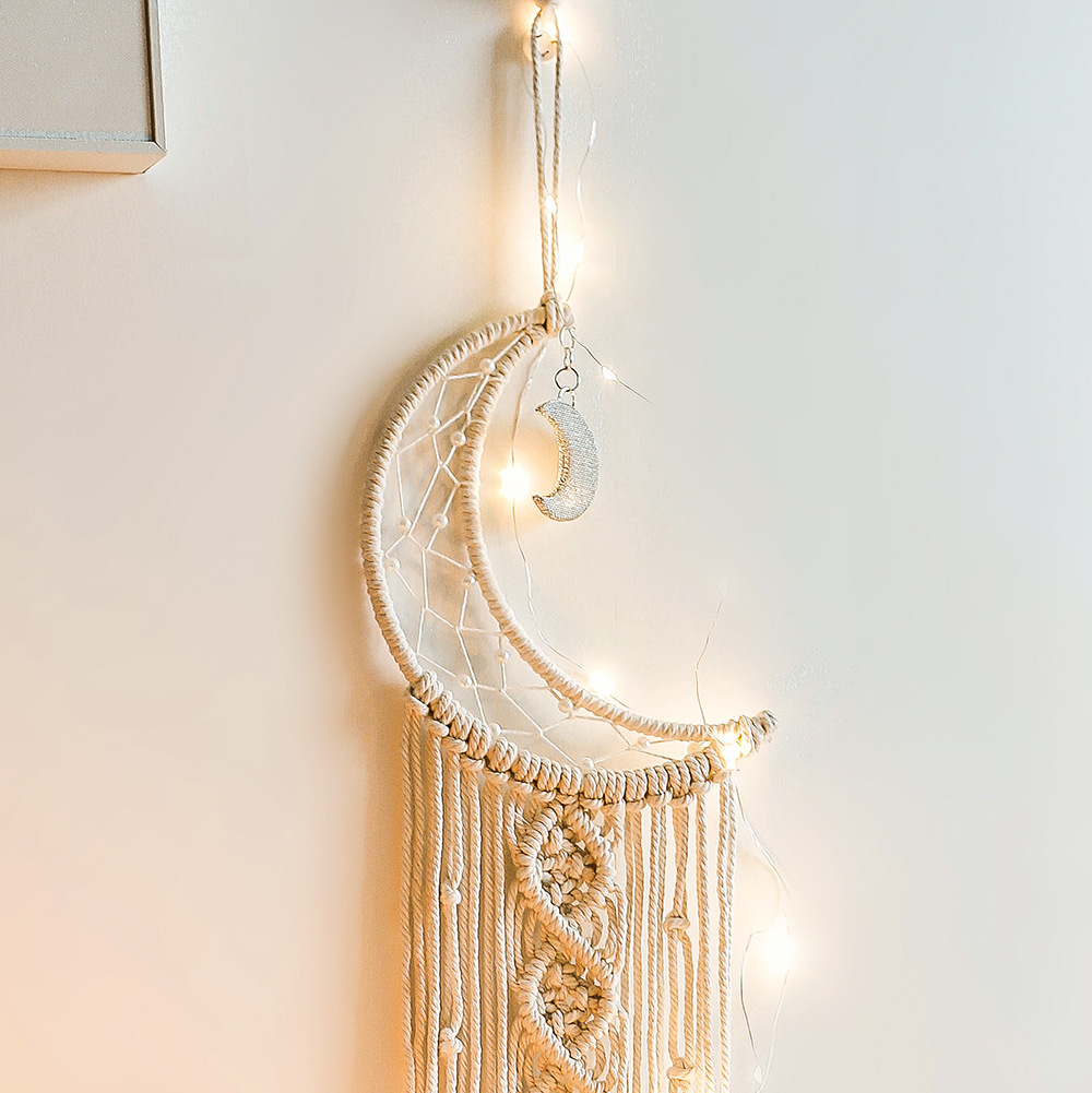 Atrapasueños de macramé, decor - Baby Nursery Hanging Decor reseña y precio