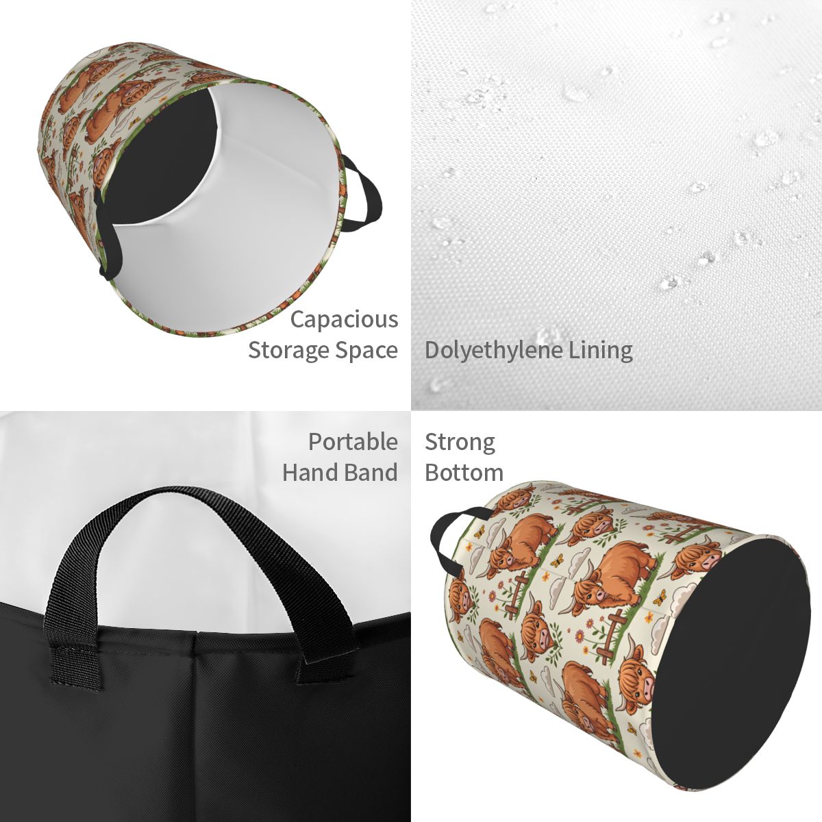 Cesto de Ropa Plegable con Dis - Baby Nursery Hamper reseña y precio