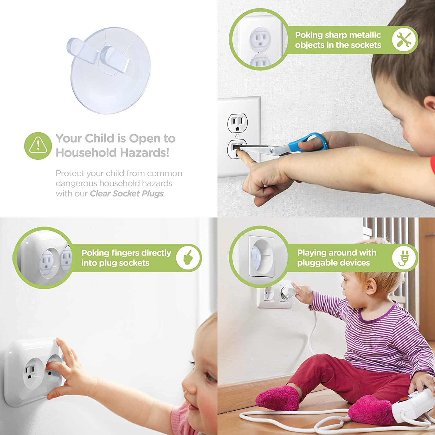 10 Cubiertas para Enchufes, Es - Outlet Cover Childproof reseña y precio