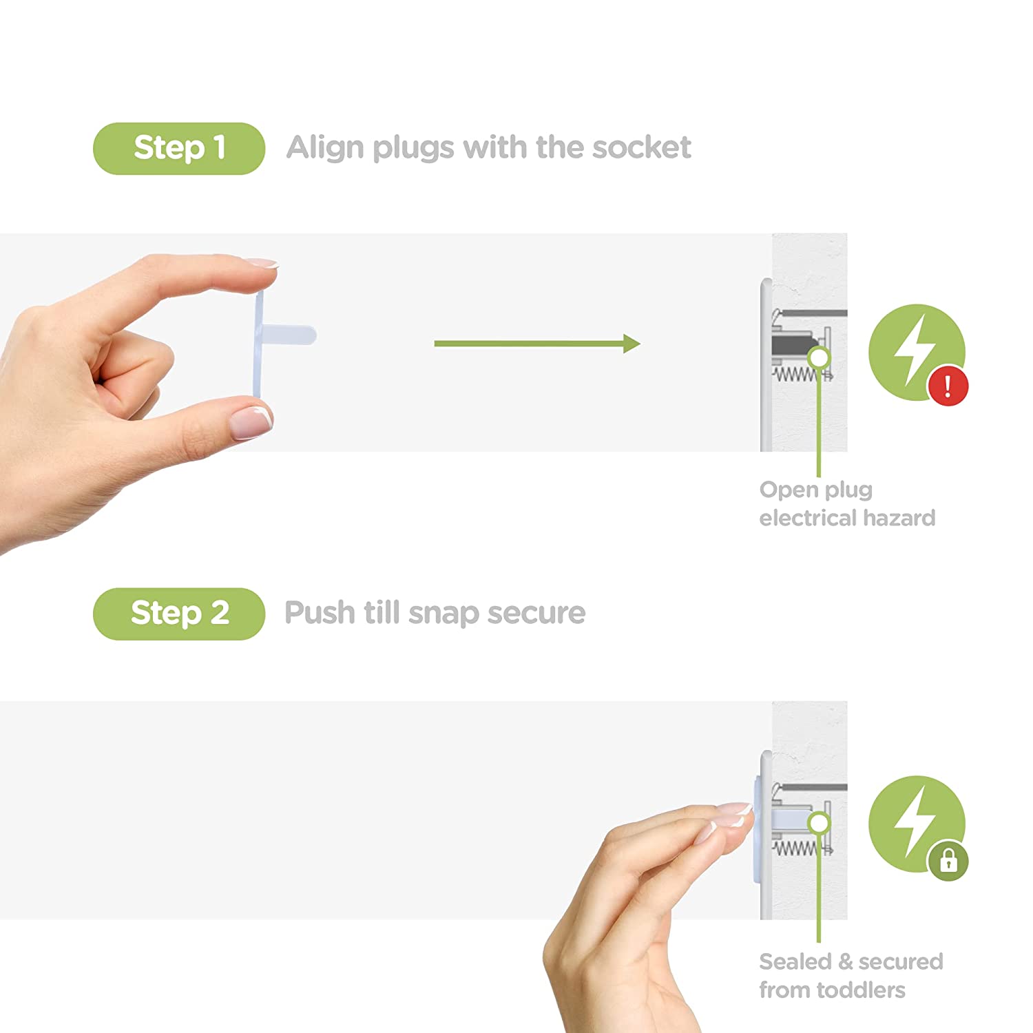 10 Cubiertas para Enchufes, Es - Outlet Cover Childproof reseña y precio