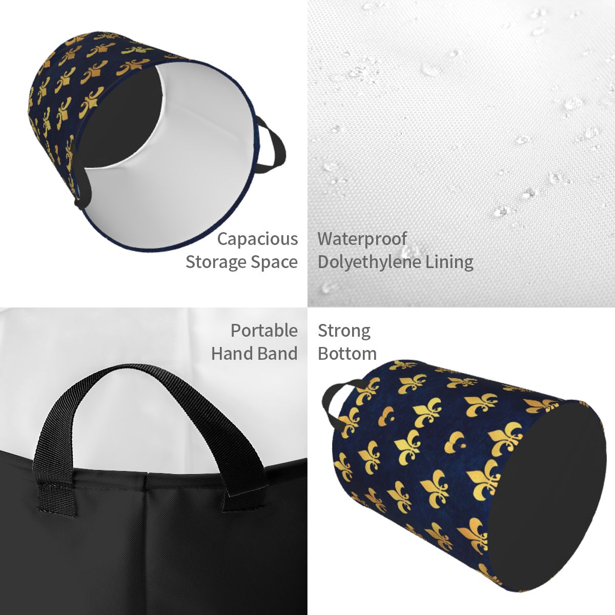 Cesta para la colada Grunge Fl - Baby Nursery Hamper reseña y precio