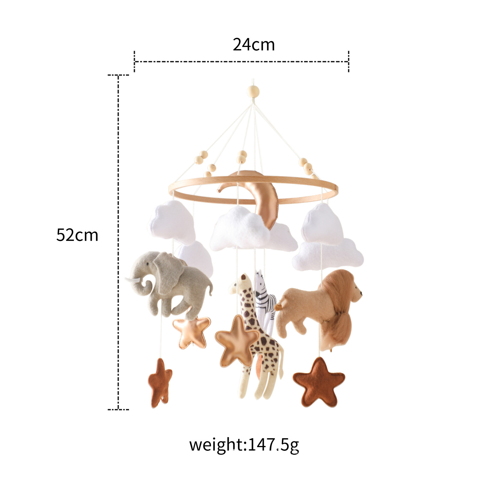 Gran oferta, nórdico, hecho a  - Baby Nursery Hanging Decor reseña y precio