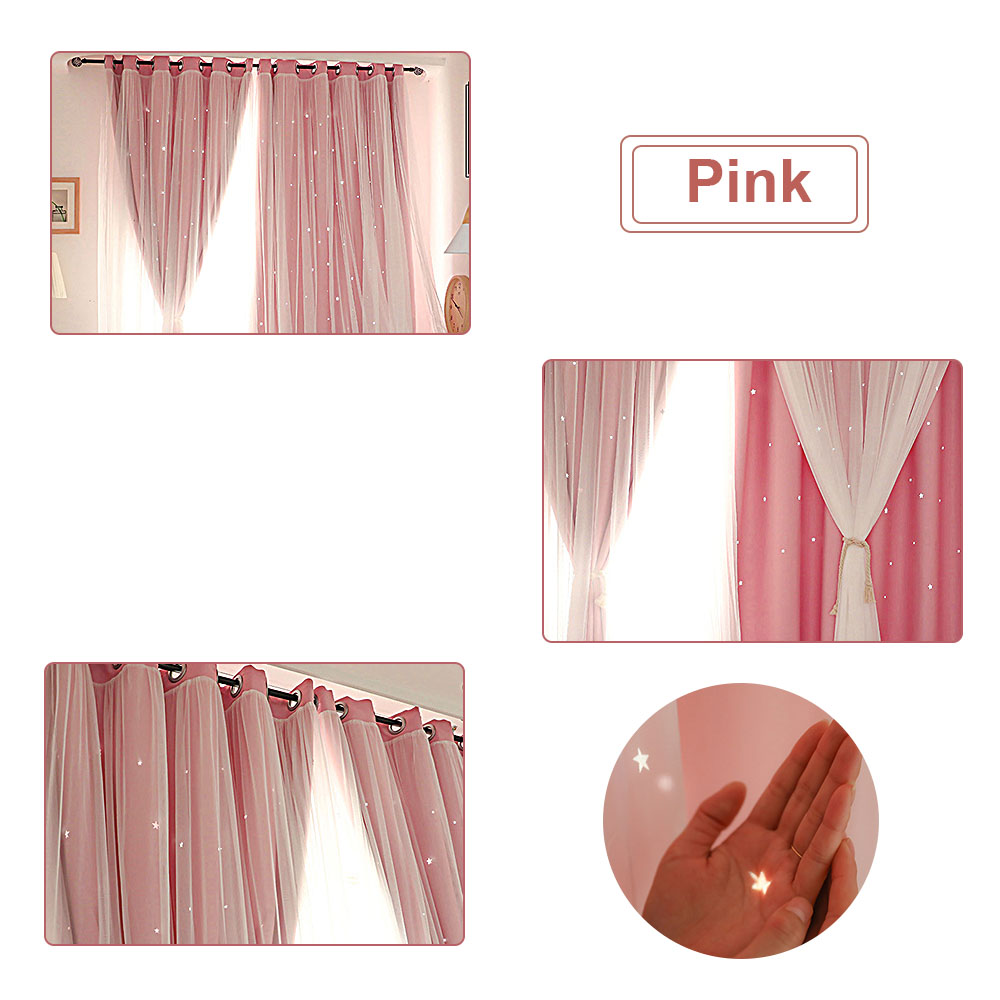 Cortinas opacas de estrellas d - Blackout Curtain Nursery reseña y precio